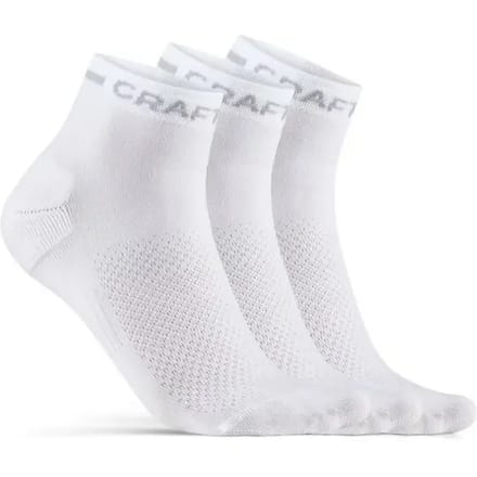 Craft Core Dry Mid Hardloopsokken Verpakking 3 Stuks-Wit