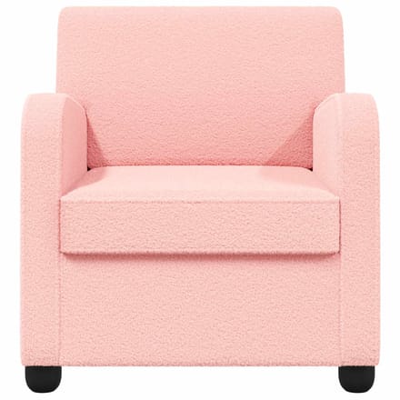 vidaXL - Fauteuil - Roze - Imitatie - lamswol