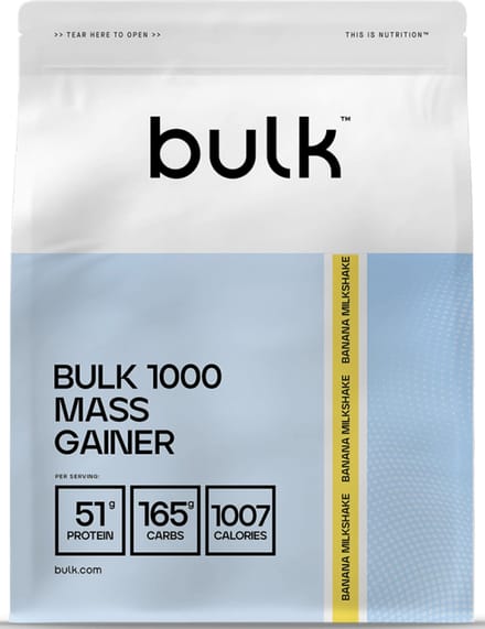 Bulk Bulk 1000 Mass Gainer (4050g) Banana Milkshake - Gewichtstoename - Met Creatine