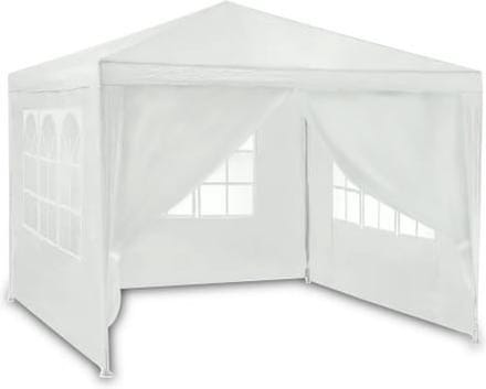 Partytent - 3x3 meter - met 4 zijwanden - wit