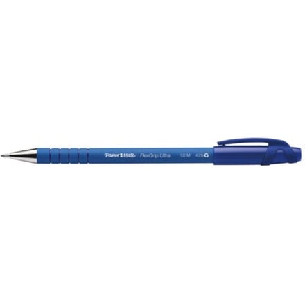 Paper Mate Flexgrip Ultra Capped-balpennen - Medium Punt (1,0 mm) - Blauw - 1 stuks