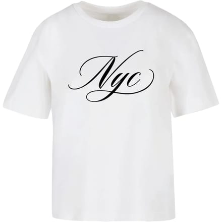 Dames-T-shirt Miss Tee Nyc Colligraphy Letters