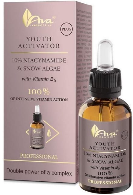 AVA Cosmetics Youth Activator Plus Niacynamide & Snow Algea 30ml.