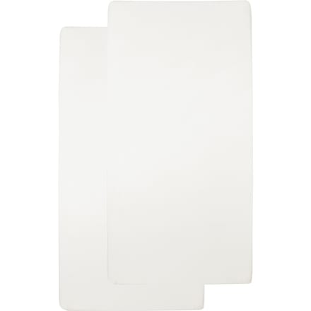 Meyco Baby Uni hoeslaken wieg - 2-pack - offwhite - 40x80/90cm
