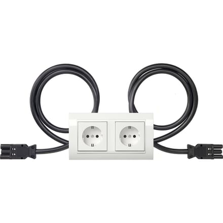 Gira Standaard 55 Dubbele SCHUKO Stopcontact Met Frame - 4931023