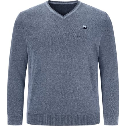 Jan Vanderstorm herren Trui - 56/58 - blauw - Plus Size