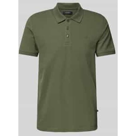 Regular fit poloshirt met korte knoopsluiting, model 'poleo'