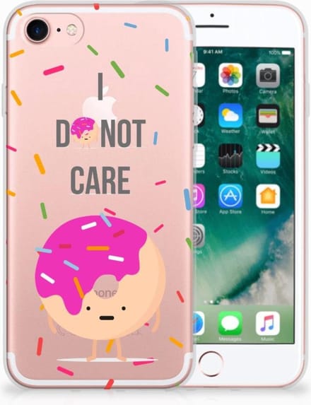 iPhone SE 2022 | SE 2020 | 8 | 7 Siliconen Case Donut Roze