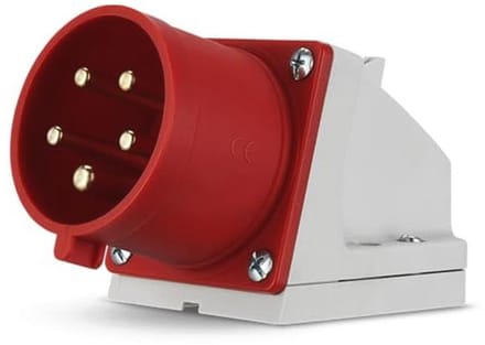 CEE-stekker wandmontage 400V 32A 5-polig IP44