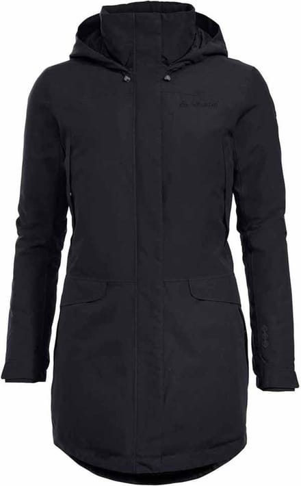 VAUDE Skomer Wollen Parka Dames, zwart Maat EU 44