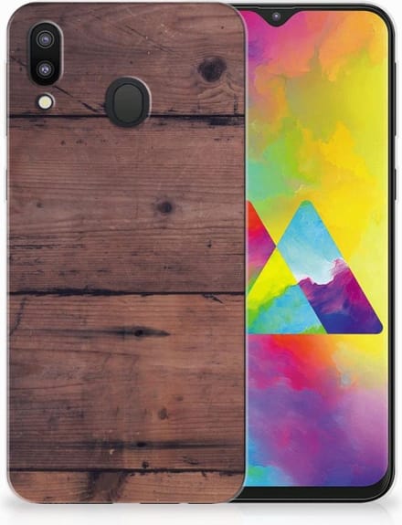 Samsung Galaxy M20 (Power) Bumper Hoesje Old Wood