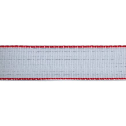 Schriklint 40 mm wit/rood – 200 m | AKO TopLine PLUS (10x0,3 mm TriCOND)