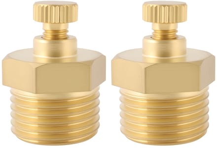 Dailygoods- Ventiel 1/2" BSP - Messing - 2 Stuks - Corrosieweerstand - Handmatig Ontwerp - Compacte Structuur - Hoge Drukweerstand - Luchtventiel