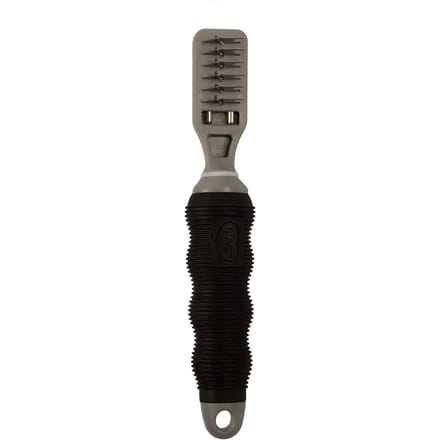 Duvoplus - Aandrukroller - Hond - Anti-klit Kam 9 Blades Zwart/grijs - 1st