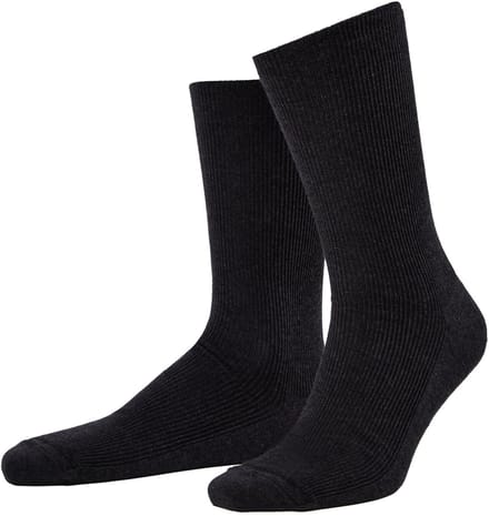 JP 1880 - Heren - Sokken set van 2 zonder elastische band - Antraciet - Maat 39+