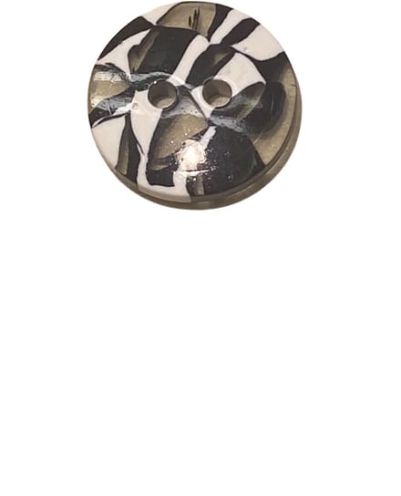 Modieuze Zebra Knopen / Knoop | 2-gaats / 2-oog Knoop | 15MM - 15 Stuks