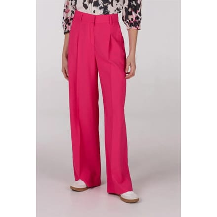 Jansen Amsterdam Nova Broek Wf 466 Long Wide Broeken Dames - Roze - Maat 34