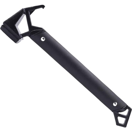 Kampeerhamer Staart Hol Ontwerp Multifunctioneel Aluminiumlegering Handvat Draagbare Kampeerharing Hamer black