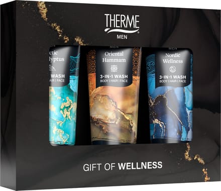 Therme Men Favorites Showergel 3 x 75 ml geschenkset