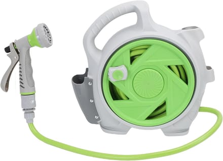 Slangopslag Haspel - Waterslanghouder - Tuin Watering - Draagbaar Ontwerp - 14 Meter Capaciteit
