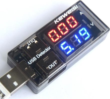 USB Tester | USB Detector | Spanningsmeter | USB poort Analyzer | Dubbele uitgang | LED display