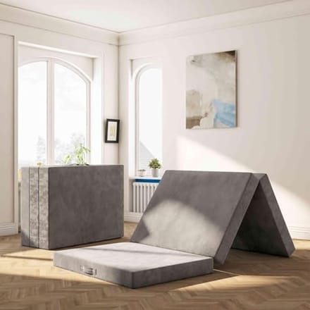 Vouwmatras 75 x 195 cm - Inklapbaar, Middelhard Gastenbed, Ideaal voor Reizen en Camping