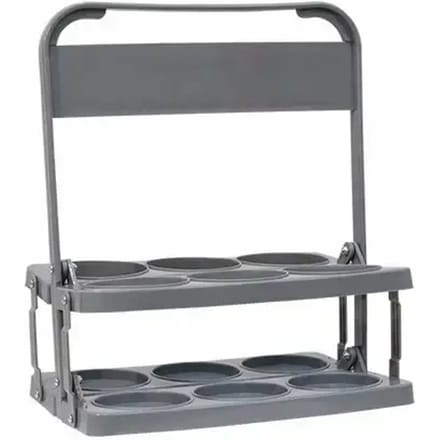 Pvc Flessenhouder Basic 6uds Voor 6 Flessen 750 Ml Gris ÚNICA