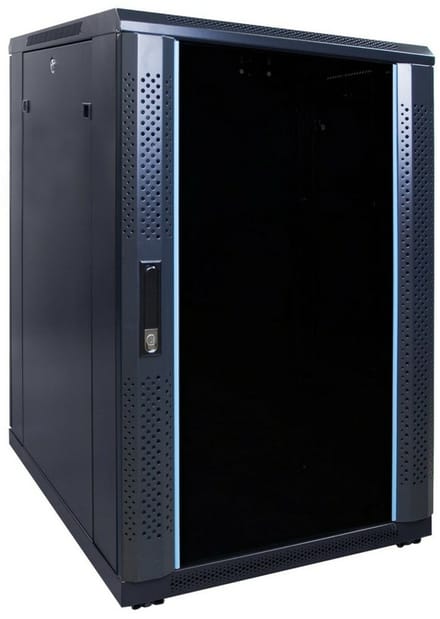 DSIT 18U serverkast met glazen deur 600x800x1000mm (BxDxH) - serverbehuizing - serverrack - 19 inch