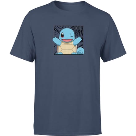 Pokémon Pokédex Squirtle #0007 Men's T-Shirt - Navy - L