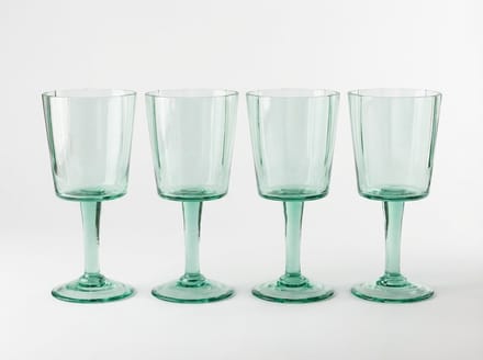 vtwonen - Wijnglazen - Groen - Set van 4 - Glas