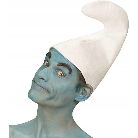 Muts Mutsje van de Smurf Kabouter Dwerg Gnoom Wit Kostuum Outfit