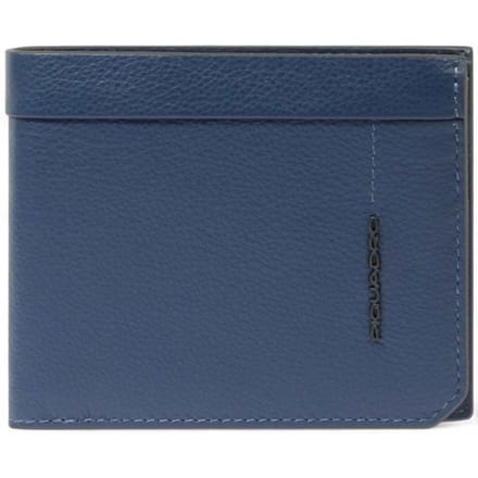 Piquadro Wallet Kiri Man Blauw leer - PU4518W137R-BLU