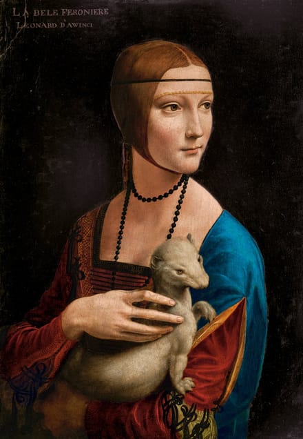 Castorland legpuzzel kunst Lady with the Ermine Leonardo da Vinci 1000 stukjes.