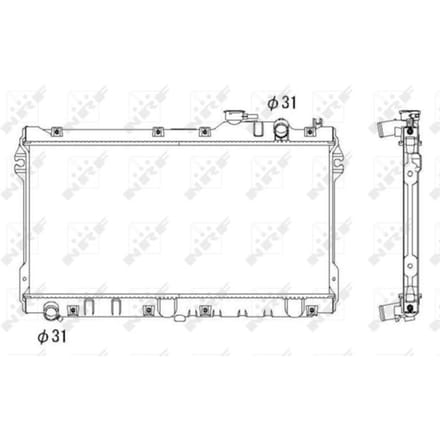 Radiator, motorkoeling NRF 506522