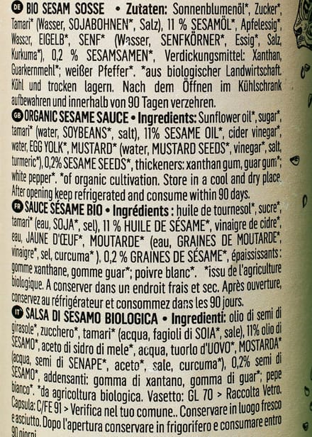 KoRo | Bio sesamsaus 6 x 250 ml