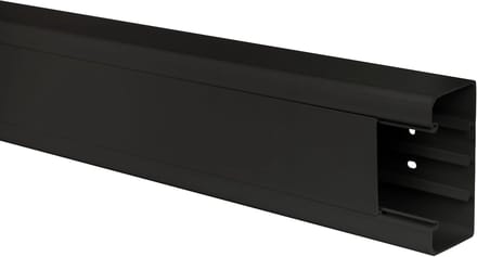Kabelkanaal - Leidinggoot Omkasting - Kabelmanagement Thuis - Modern Design - 120 x 60 mm - Zwart