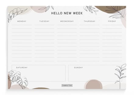 Fabrikten Weekplanner Terra - A5 - Compact - Engels