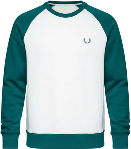 OMBRE Sweater - Regular Fit - Katoen - Lange Mouw Donkergroen S