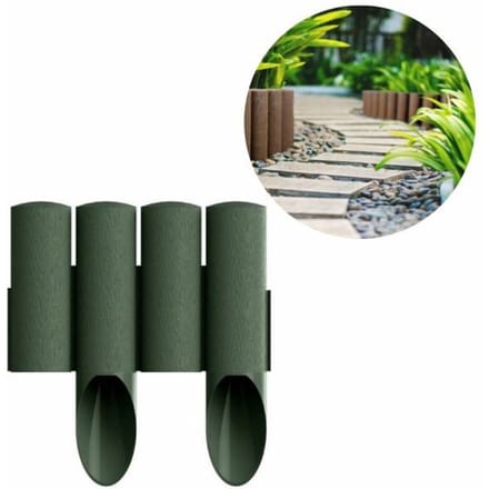 Palisades plastique vert 23x25,5 cm bordures gazon massifs jardin vert