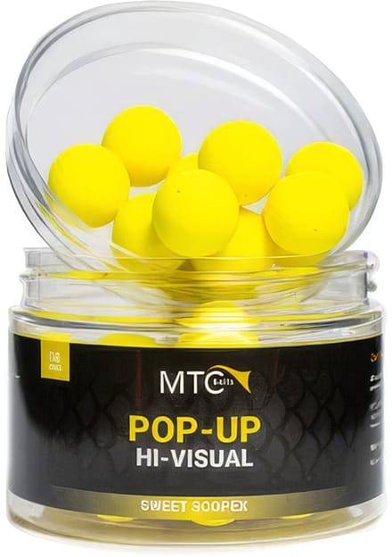 MTC Baits Sweet Scopex Pop-Up Hi-Visual - Karperaas - 12 mm