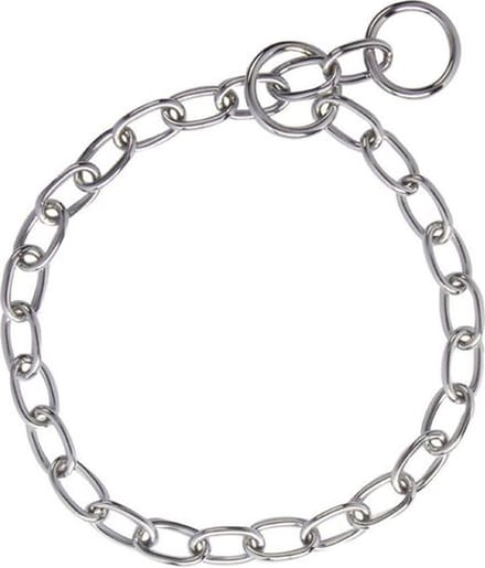 Correctieketting korte ovale schakel - Verchroomd - 3,2mm x 45cm