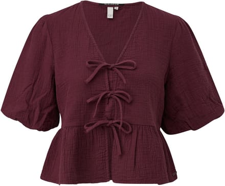 Vrouwen blouse van chiffon QS Regular Fit