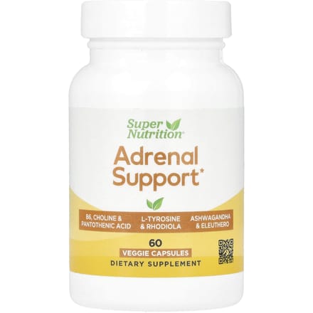 Supervoeding, ondersteuning voor de bijnieren, 60 vegetarische capsules