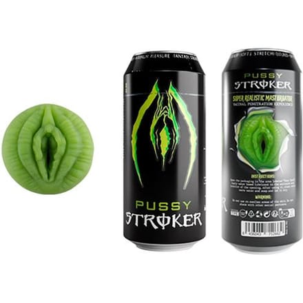 Alive - Masturbator in Energy Drink Blikje - Neon Groen