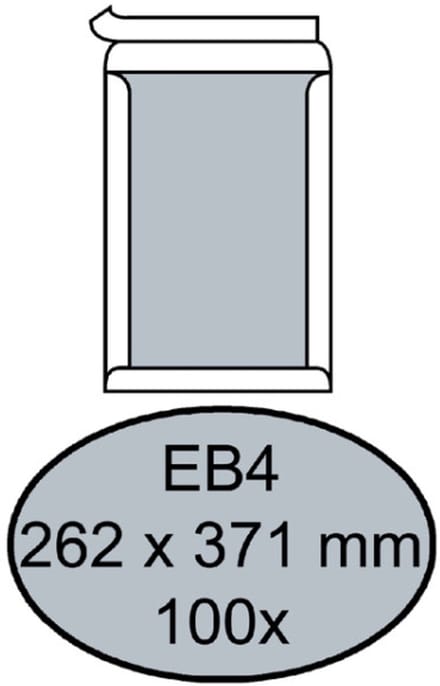 Envelop quantore bordrug eb4 262 x 371 zk 120 gr wit