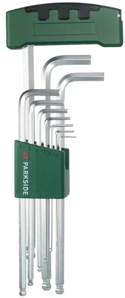 PARKSIDE® Inbus Sleutel 11-delige Set - Inbussleutel Hexagon sleutelset (HEX) - T-Greep