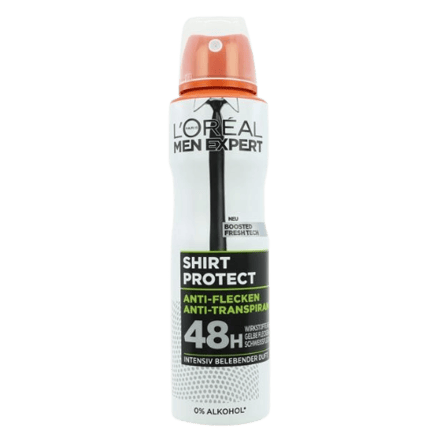 L'OrÃ©al Men Expert Shirt Protect 48H Anti-Transpirant Deodorant Spray - 150 ml