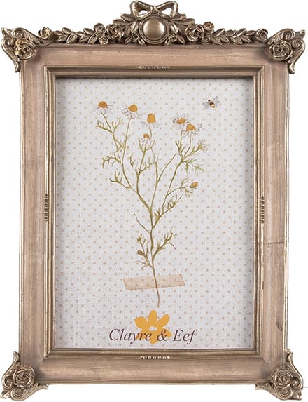 Clayre & Eef Fotolijst 10x15 cm Goudkleurig Polyresin