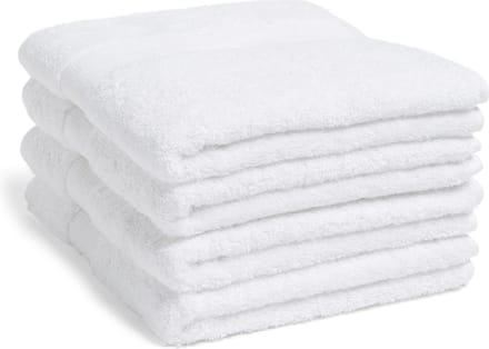 Yumeko handdoeken terry wit 50x100 - 4 st - Hotelkwaliteit - Bio, eco & fairtrade