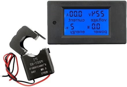Energie Meter - Stroommeter - Energie Verbruik - Alarmfunctie - 0-20A - Wit